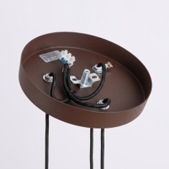 Lampa wisząca KARBON 3P brązowa SL.2342