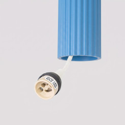 Lampa wisząca KARBON 3P błękitna SL.2343