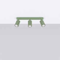 Plafon KARBON 3L szałwiowy SL.2352