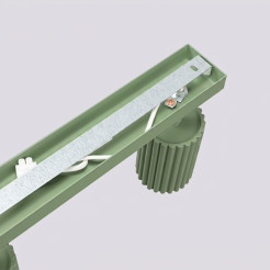 Plafon KARBON 3L szałwiowy SL.2352