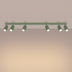 Plafon KARBON 6L szałwiowy SL.2355
