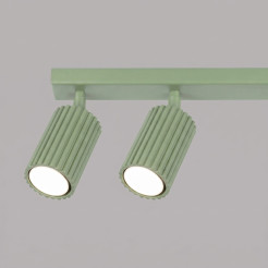 Plafon KARBON 6L szałwiowy SL.2355