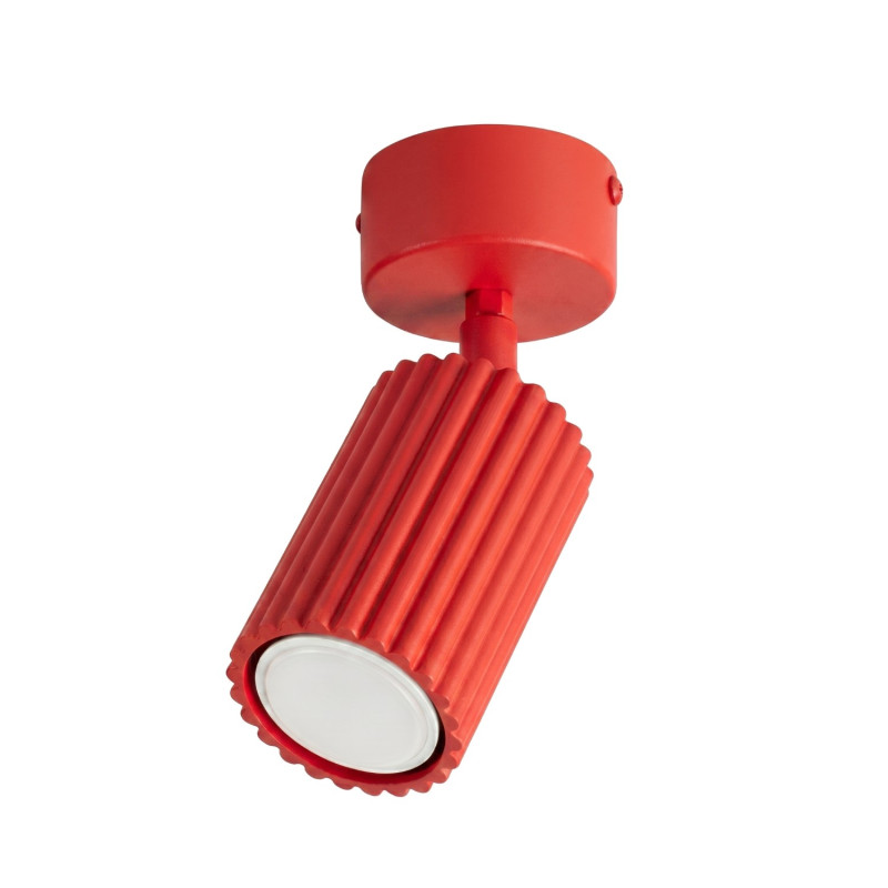 Plafon KARBON 1 czerwony SL.2364