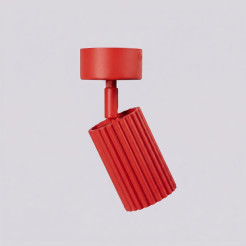Plafon KARBON 1 czerwony SL.2364