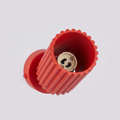 Plafon KARBON 1 czerwony SL.2364