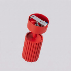 Plafon KARBON 1 czerwony SL.2364