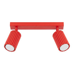 Plafon KARBON 2 czerwony SL.2365