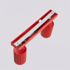 Plafon KARBON 2 czerwony SL.2365