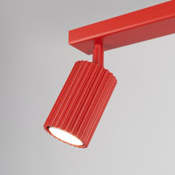 Plafon KARBON 2 czerwony SL.2365