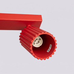 Plafon KARBON 3L czerwony SL.2366