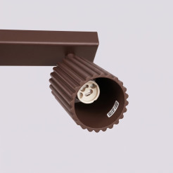 Plafon KARBON 2 brązowy SL.2372