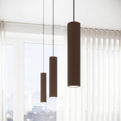 Plafon KARBON 6L brązowy SL.2376
