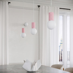 Lampa wisząca HALO 1 różowa SL.2387