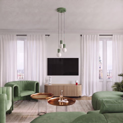 Lampa wisząca HALO 1 szałwiowa SL.2390