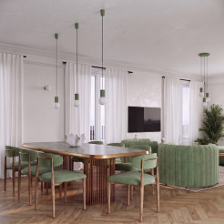 Lampa wisząca HALO 1 szałwiowa SL.2390