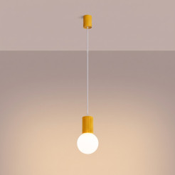 Lampa wisząca HALO 1 żółta SL.2393