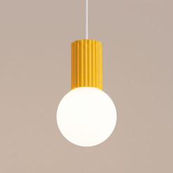 Lampa wisząca HALO 1 żółta SL.2393
