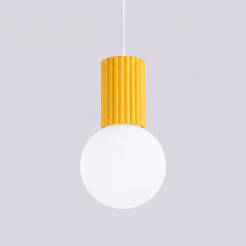 Lampa wisząca HALO 1 żółta SL.2393