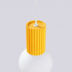 Lampa wisząca HALO 1 żółta SL.2393