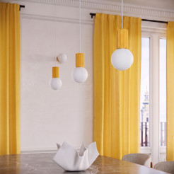 Lampa wisząca HALO 1 żółta SL.2393