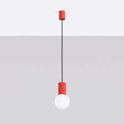 Lampa wisząca HALO 1 czerwona SL.2396