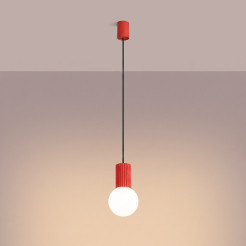 Lampa wisząca HALO 1 czerwona SL.2396