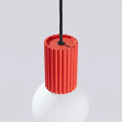 Lampa wisząca HALO 1 czerwona SL.2396