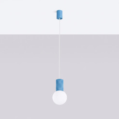 Lampa wisząca HALO 1 błękitna SL.2402