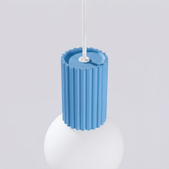 Lampa wisząca HALO 1 błękitna SL.2402