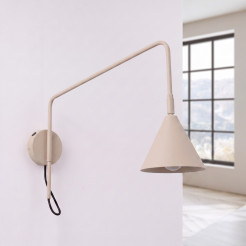 Kinkiet NOX 1 taupe z włącznikiem SL.2497