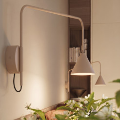 Kinkiet NOX 1 taupe z włącznikiem SL.2497