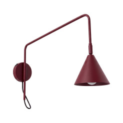Kinkiet NOX 1 burgund z włącznikiem SL.2498