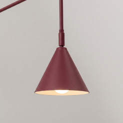 Kinkiet NOX 1 burgund z włącznikiem SL.2498