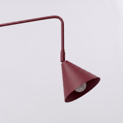 Kinkiet NOX 1 burgund z włącznikiem SL.2498