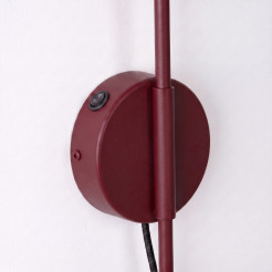 Kinkiet NOX 1 burgund z włącznikiem SL.2498