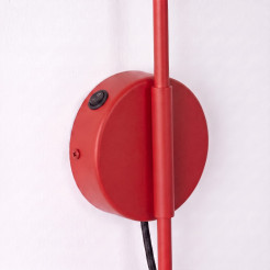 Kinkiet NOX 1 czerwony z włącznikiem SL.2503