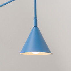 Kinkiet NOX 1 błękitny z włącznikiem SL.2505