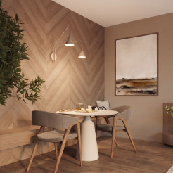 Kinkiet NOX 2 taupe z włącznikiem SL.2512