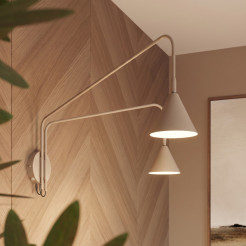 Kinkiet NOX 2 taupe z włącznikiem SL.2512