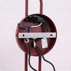Kinkiet NOX 2 burgund z włącznikiem SL.2513