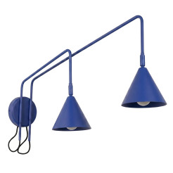 Kinkiet NOX 2 ultramaryna z włącznikiem SL.2514