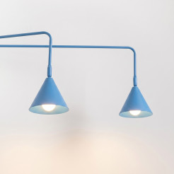 Kinkiet NOX 2 błękitny z włącznikiem SL.2520