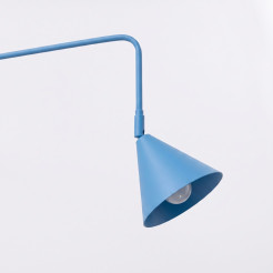 Kinkiet NOX 2 błękitny z włącznikiem SL.2520