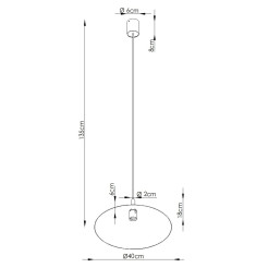 Lampa wisząca NOX 40 ultramaryna SL.2544