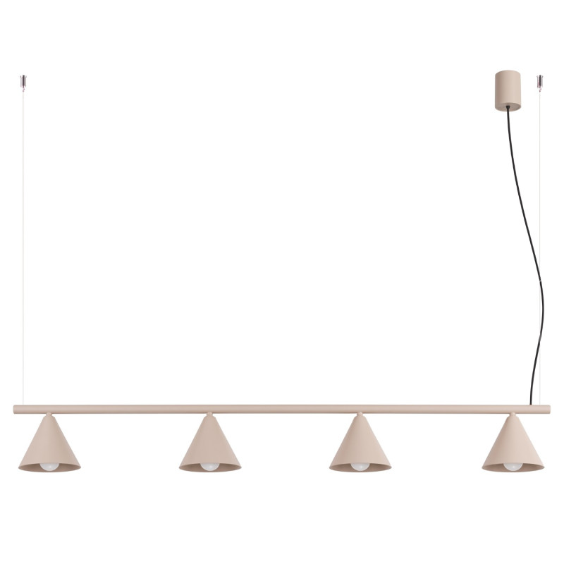 Żyrandol NOX 4L taupe SL.2557
