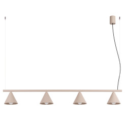 Żyrandol NOX 4L taupe SL.2557