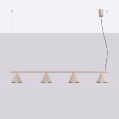 Żyrandol NOX 4L taupe SL.2557
