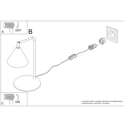 Lampa biurkowa NOX różowa SL.2575