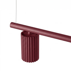 Żyrandol KARBON 4 burgund SL.2719