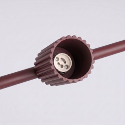 Żyrandol KARBON 4 burgund SL.2719